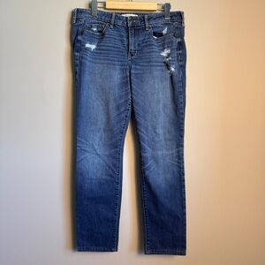 Abercrombie & Fitch Distressed Denim Womens‎ Casual Blue Jeans Size 10R School